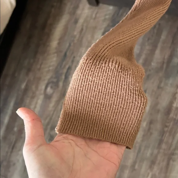 Tahari Camel Button-Up Women's Cardigan Very warm - Picture 5 of 7